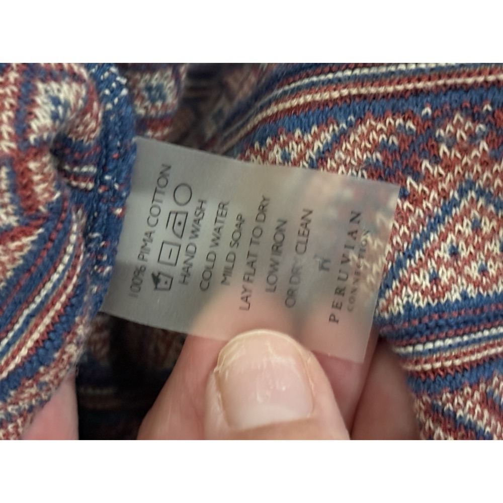 Peruvian Connection Dress Knit Floral Tank M - Picture 8 of 10
